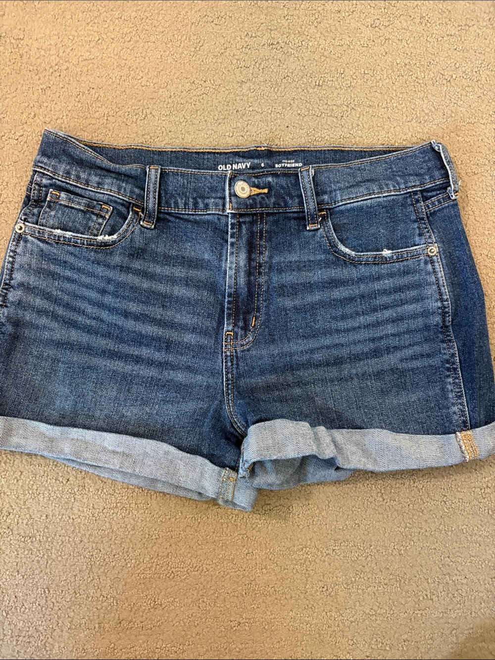 Old Navy Blue Rolled Cuff Denim Shorts